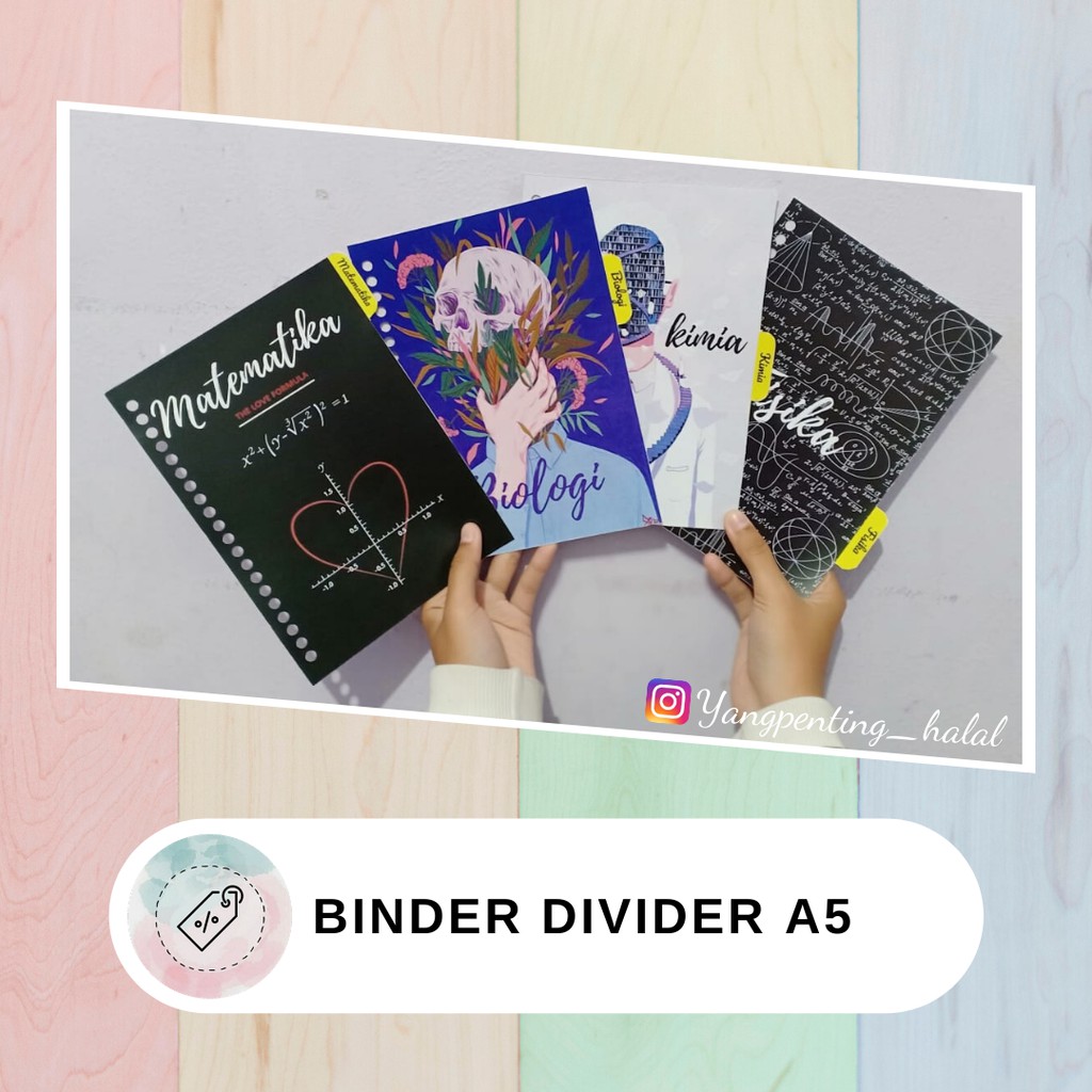 

BINDER DIVIDER A5 (bisa custom)