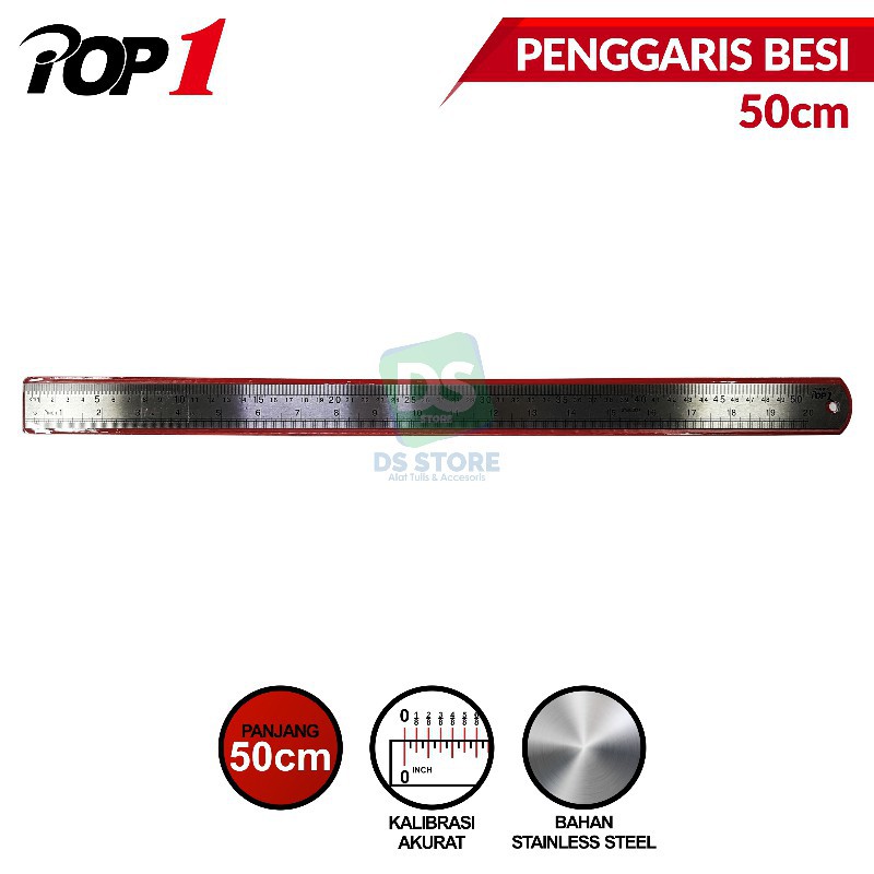 

Penggaris 50 CM Baja/Besi POP1