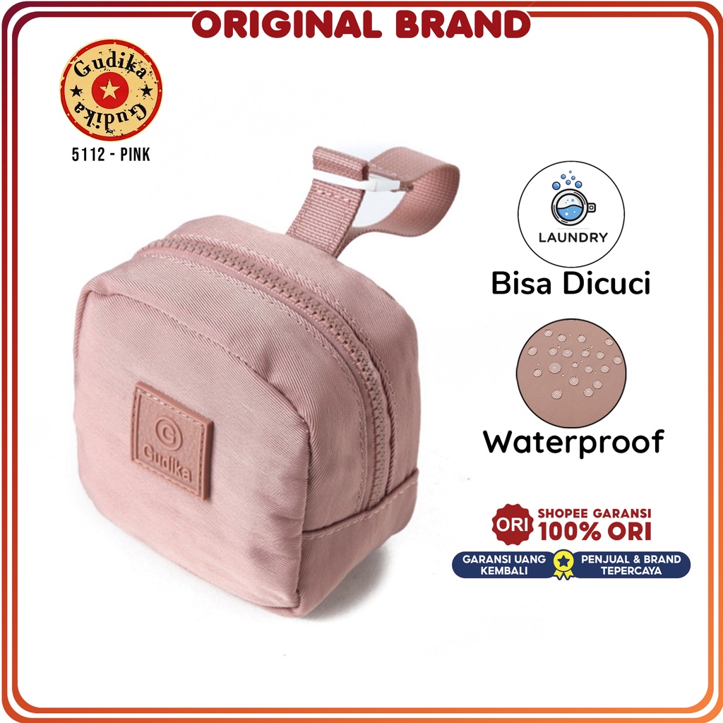 BIG SALE GUDIKA -  Tas Pinggang Wanita Bisa Selempang Modis Import Original 5112 - Tas Wanita Tas Selempang Bahu Kekinian Bahan Nylon Waterproof Anti Air - slingbag - tas mini - bag - cewek - fashion - branded - santai - tas - slempang - termurah - ori