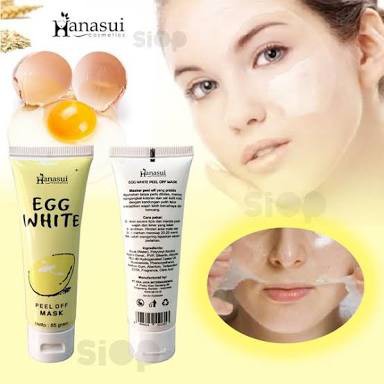 Hanasui EGG White Peel Off Mask 80g // Masker putih Telur Hanasui