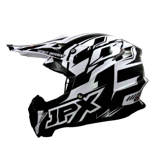 Jual Helm Cross Jpx Full Face Sni Motocross Trail Klx X White Shopee Indonesia