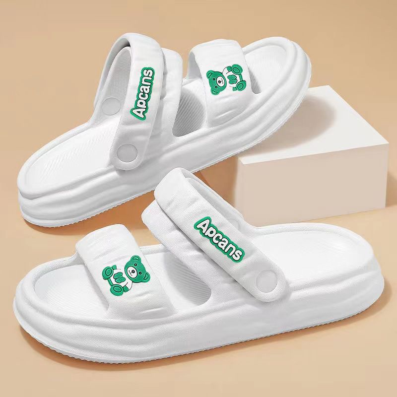 Sandal Jisso Apcans Bear Casual Tali Slip On Wanita Import High Quality S2