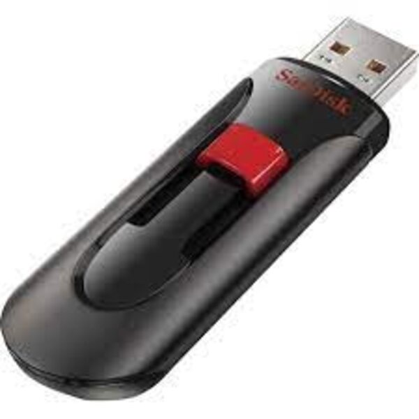 SanDisk Cruzer Force USB Flash Drive, CZ71 64GB, USB2.0, Durable Metal Casing, 5Y