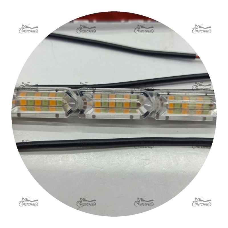 Lampu Led DRL Running 2warna 15cm 30cm- Drl Alis Kristal 15cm Senja Plus Sein Running 2 Warna