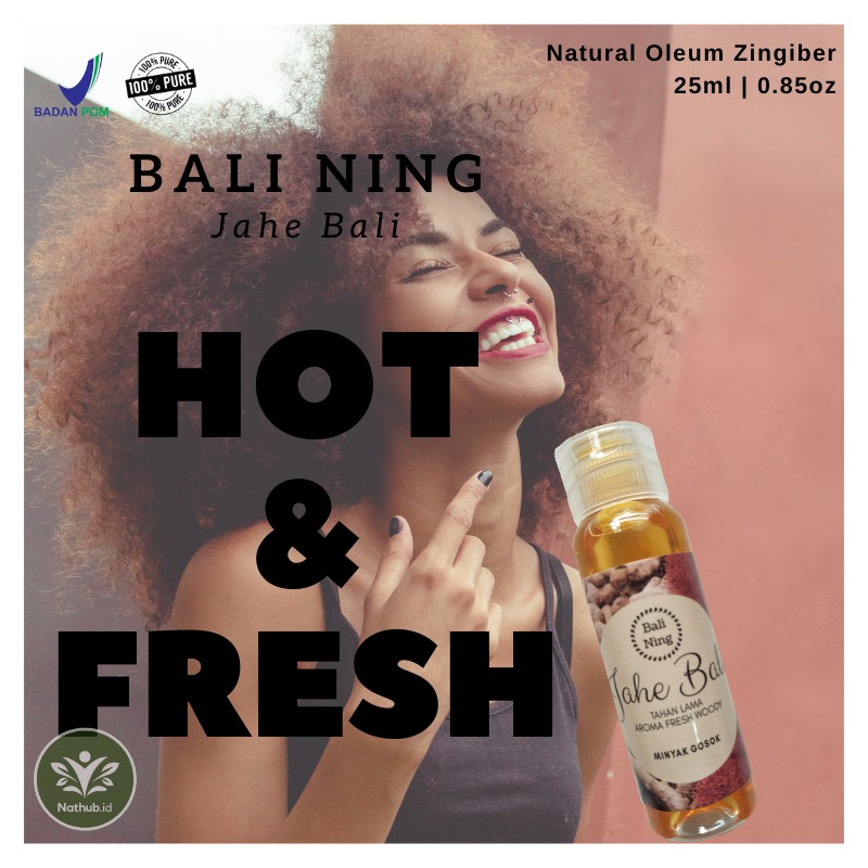 [BL01] PAKET SATUAN - BALI NING ESSENTIAL OIL MINYAK GOSOK PIJAT OLES - JAHE BALI