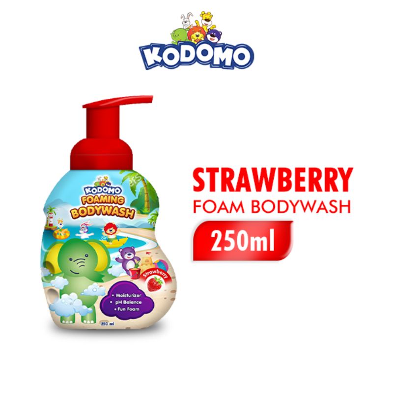 Kodomo Foam Bodywash 250 ml Orange/Strawberry