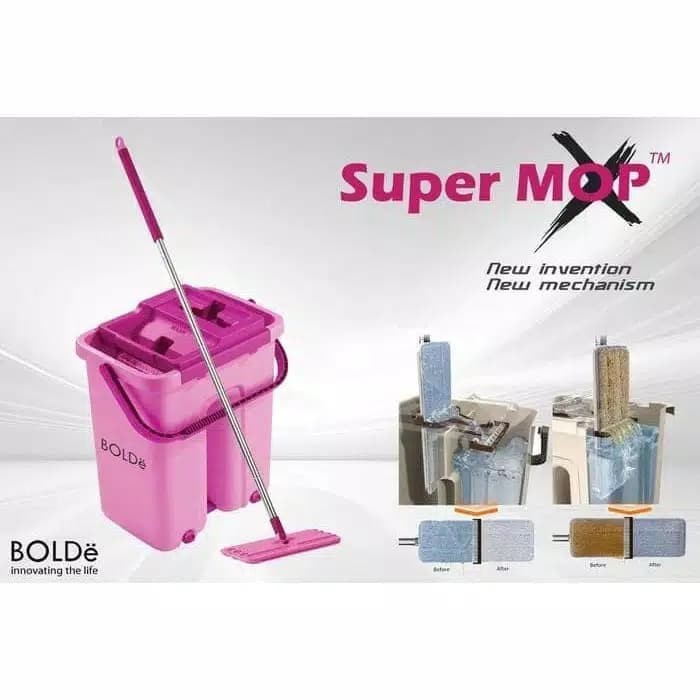 Super Mop X Bolde original - alat pel peras bilas supermop kapasitas besar