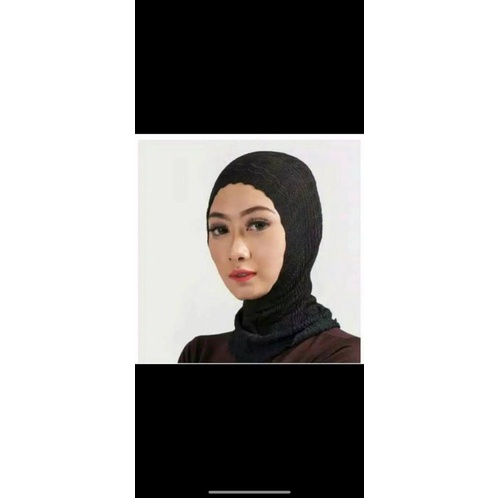 Inner rajut ninja model zig-zag/antem zigzag/hijab zig zag instan