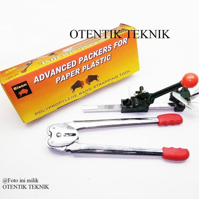 

BISON ALAT PACKING DUS 15MM - MESIN KLEM KARDUS 5/8" - STRAPING BAND