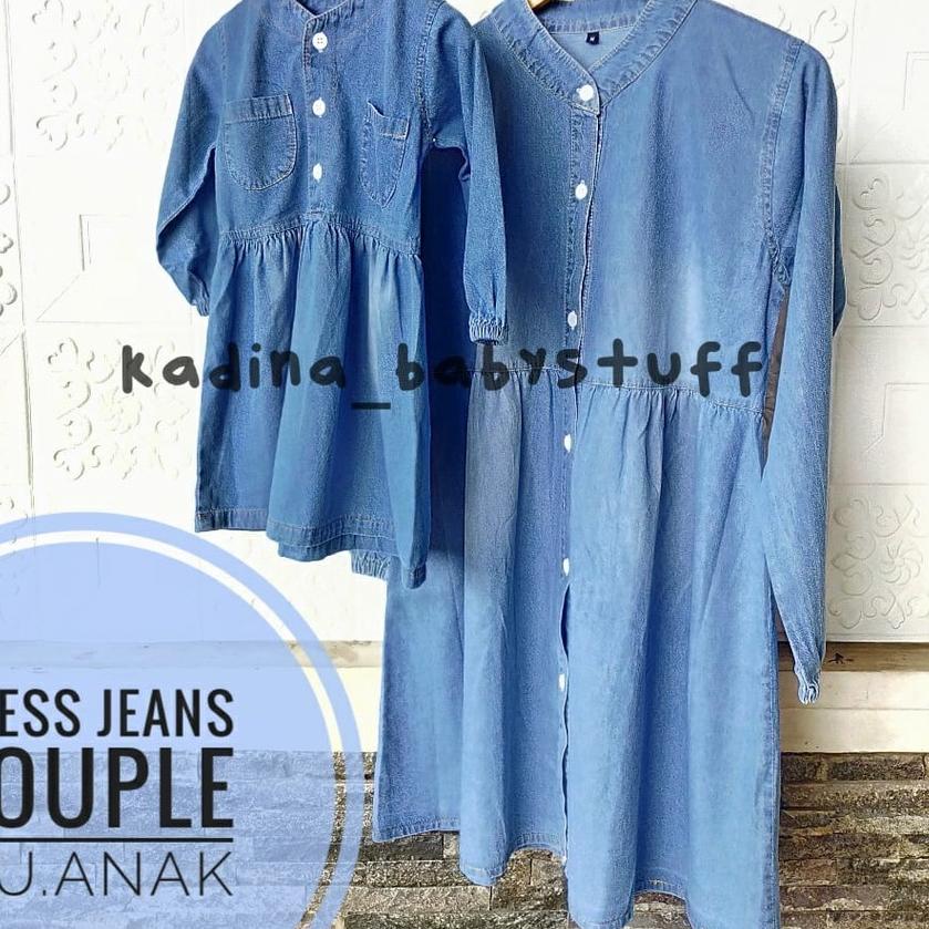 Top Produk.. KEMEJA COUPLE KELUARGA / KEMEJA JEANS ANAK LAKI-LAKI / DRESS ANAK PEREMPUAN/ JEANS COUP
