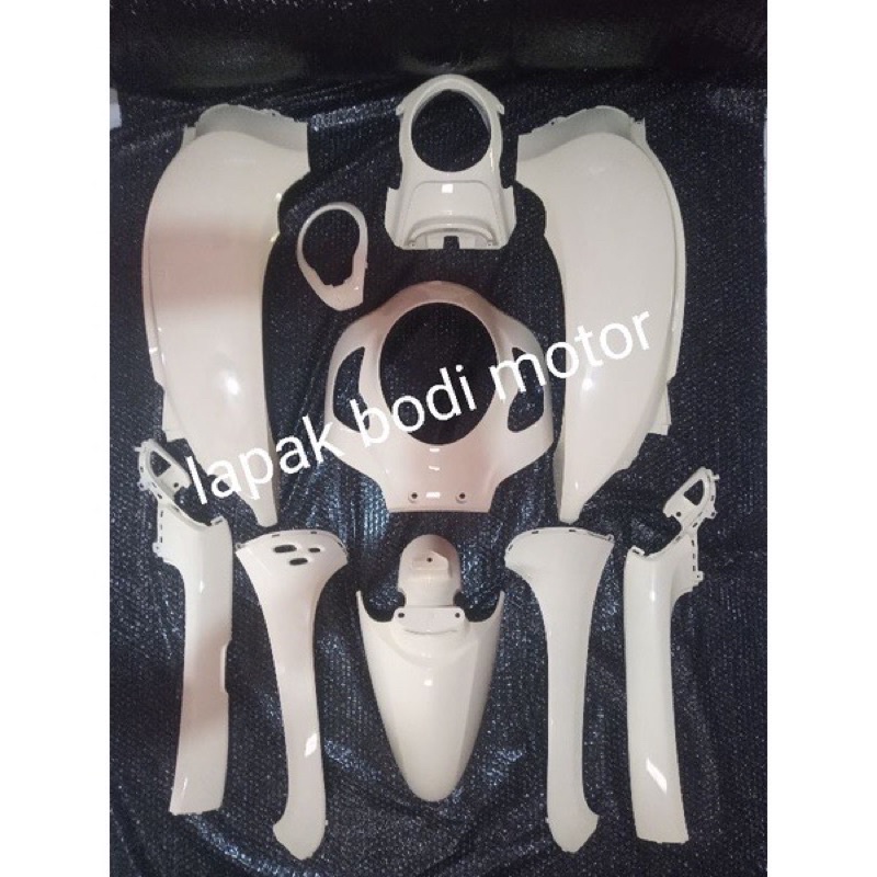 cover full fullset bodi body halus honda scopy scoopy new led 2021 k2f prestige cream krem ori
