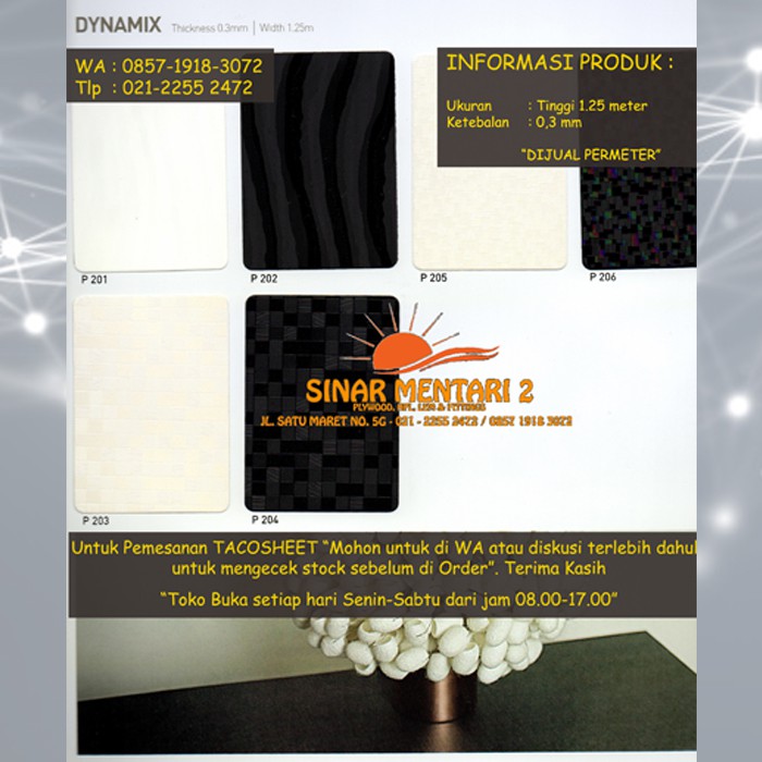 Taco Sheet PVC Tipe Dynamix