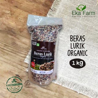 Jual Beras Organik Warna Lurik Organik Kg Eka Farm Merah Coklat