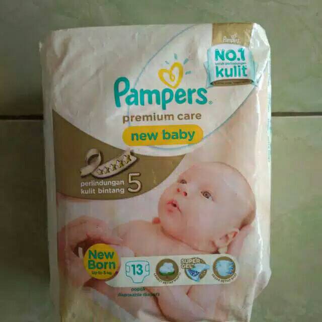 Pampers premium new baby new born isi 13