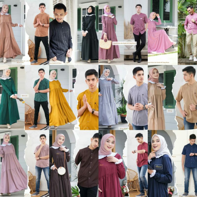ALANA ALIF COUPLE SERIES BY MICHAN HIJAB SARIMBIT MICHAN SARIMBIT LEBARAN