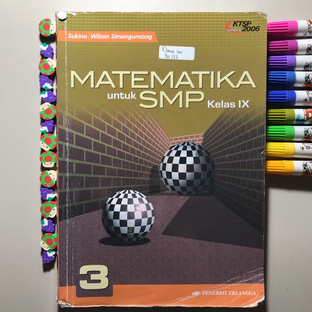 Buku MATEMATIKA [ Penerbit Erlangga - Sukino | Wilson Simangunsong ] Kelas 8/ SMP 2/ VIII || KTSP