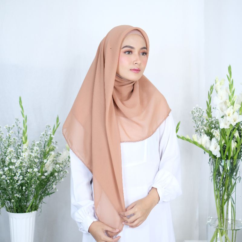 Zein Hijab - Bella Square Crochet / Segi Empat Crochet / Bella Crochet / Bella Picot