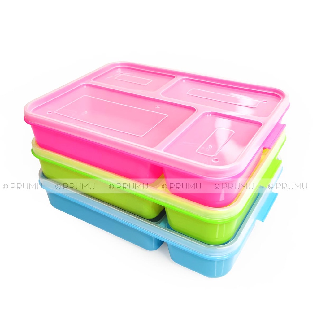 Kotak Makan Catering 4 Sekat - Kotak Bekal - Tempat Makan - Lunch Box - Clio Lunch Box Bento