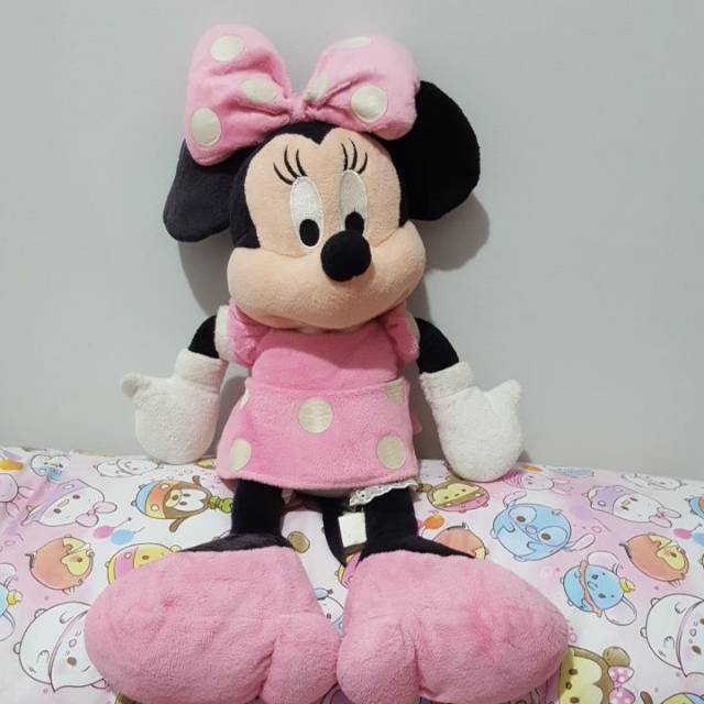 Boneka Minnie Mouse Polka Pink ori Disney