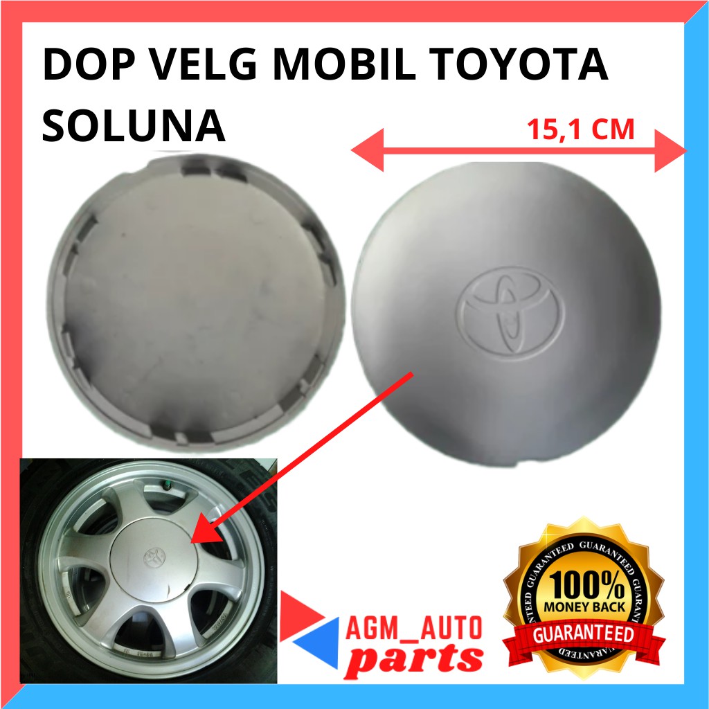 Tutup dop toyota soluna / tutup dop velg soluna (SATUAN)
