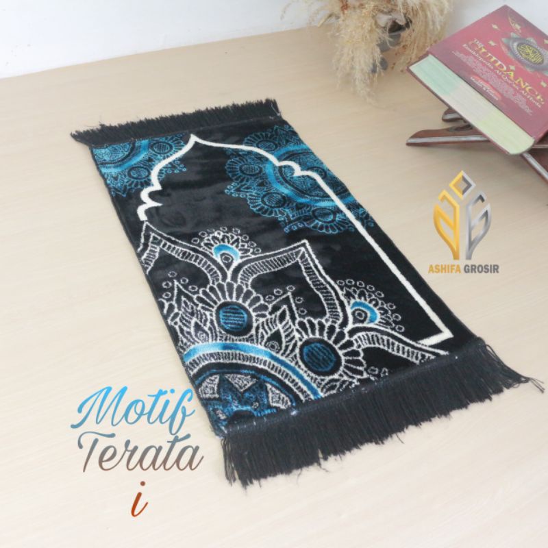 Sajadah mini anak  TUKRKY SAUDI FLORAL ,lembut,tebal dan halus UKURAN 35×60 cm-2