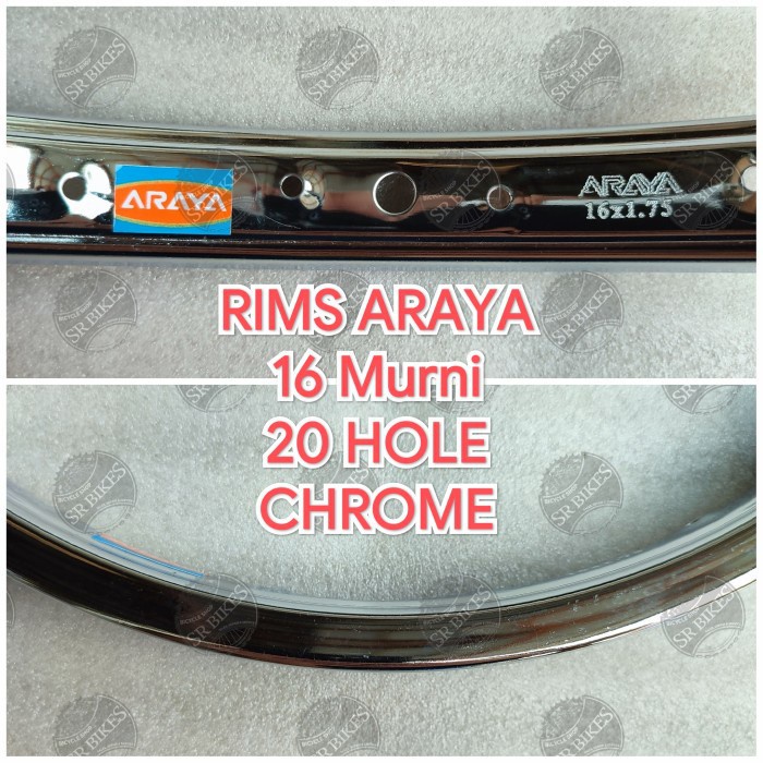 Velg Rims 16 Murni Sepeda Lipat Mini BMX. BESI. ARAYA