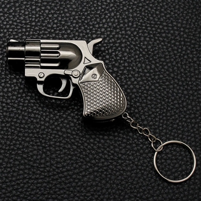 mancis korek api model pistol rvolver mini gun key chain lighter