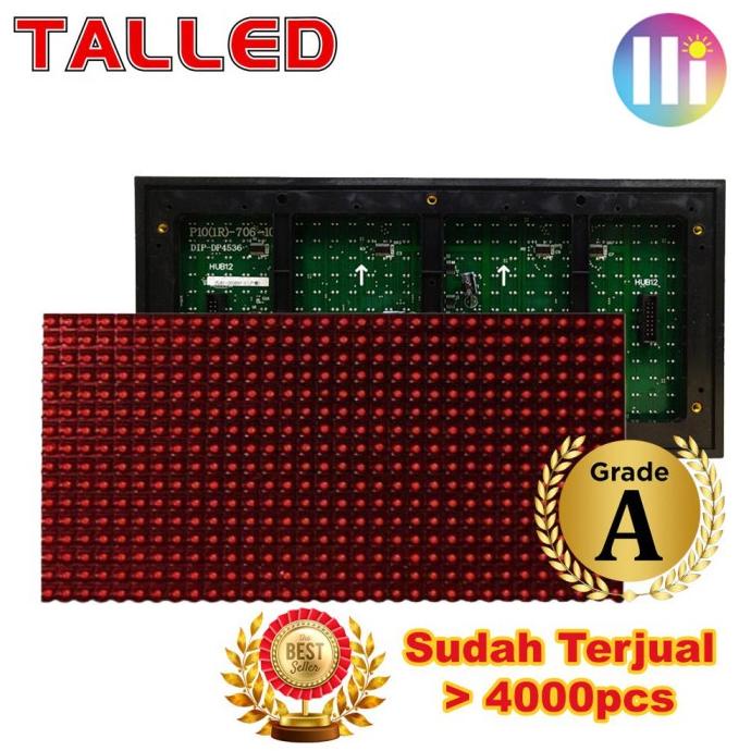 

PROMO MODUL P10 MERAH DIP SINGLE COLOUR