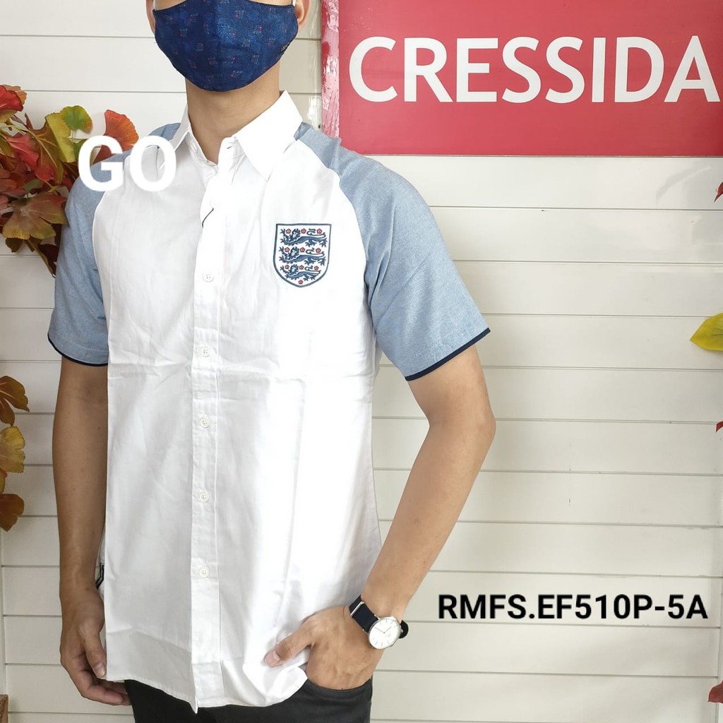 gof CRESSIDA KEMEJA PRIA SLIMFIT Kemeja Casual Kemeja Lengan Pendek