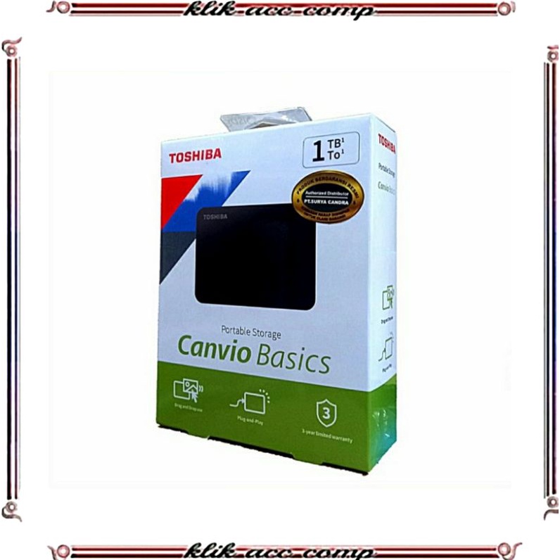 HDD External Toshiba Canvio Ready 1TB - Harddisk Eksternal Toshiba Canvio 1TB 2.5&quot;