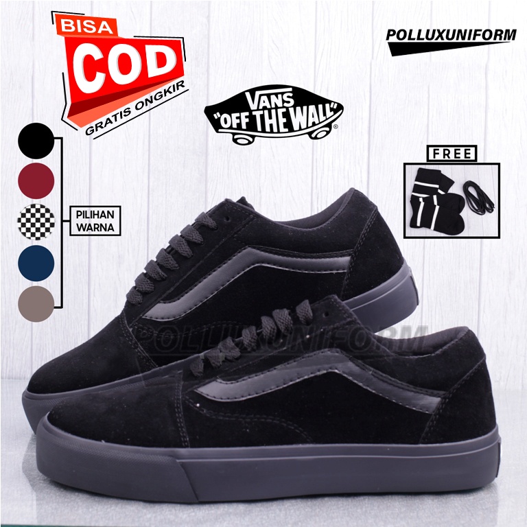 Vans Oldskool Premium Sepatu Vans Hitam Putih Sneakers Old Skool Pria Wanita