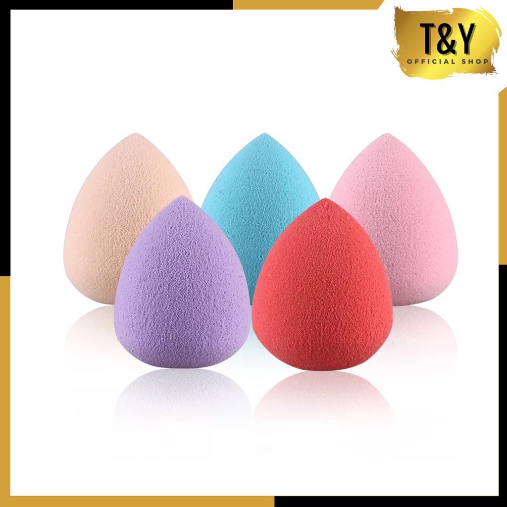 T&amp;Y Beauty Blender Tear Drop Egg Spons Make Up colorfull Sponge Telur Alat Kosmetik Spons Telor