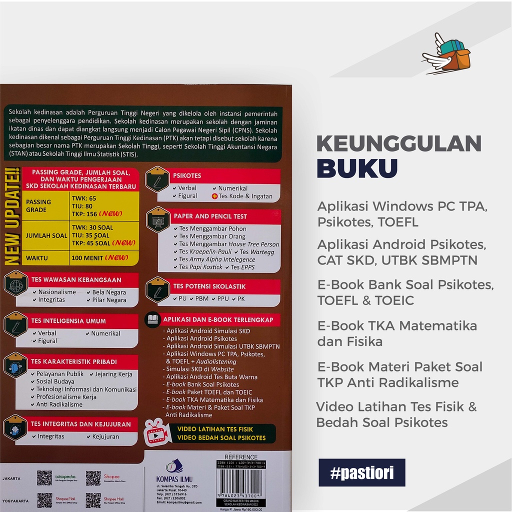 Buku Grand Master Tes Masuk Sekolah Kedinasan 2022-2