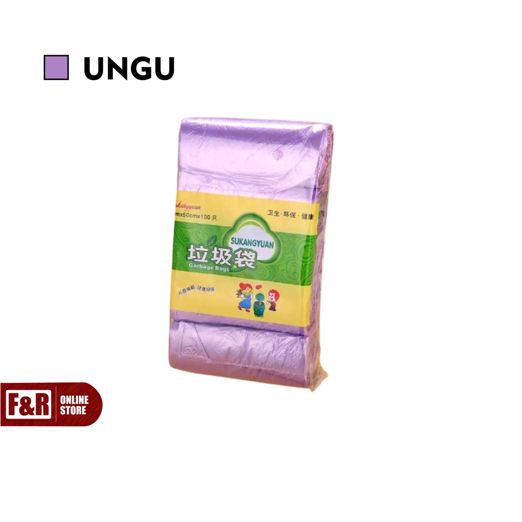 Kantong Plastik Sampah Roll Gulungan Perlengkapan Rumah Tangga Kantong Kresek Sampah 1Pax isi 100Pc