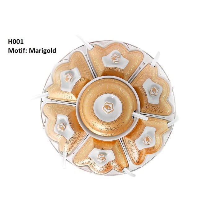 Prasmanan DELUXE H001 Motif MARIGOLD,VICENZA, Tampak Mewah,BERKUALITAS