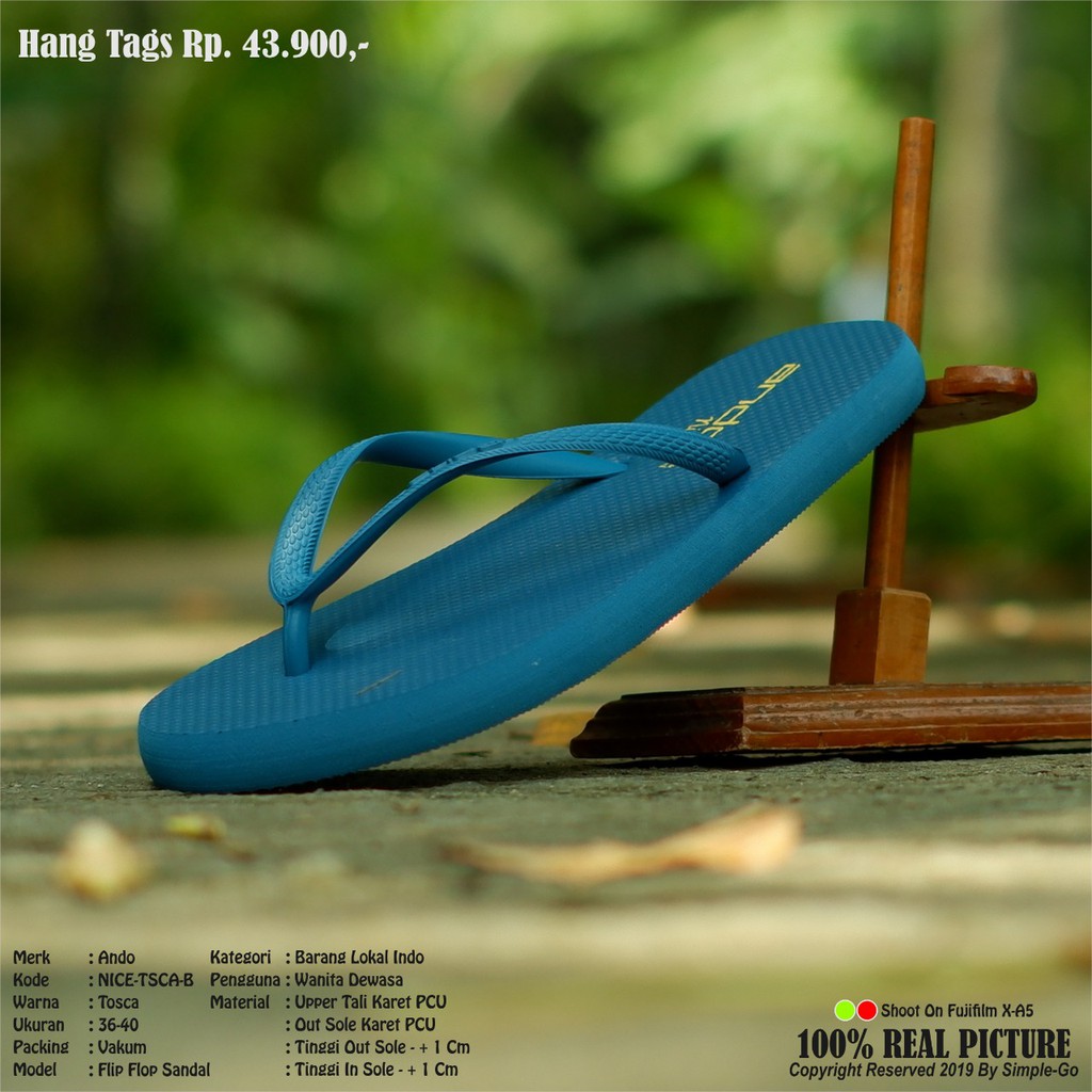 SENDAL FLAT WANITA LENTUR ANDO NICE 36-40