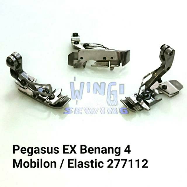 Presser Foot Sepatu Mobilon Karet Elastic Mesin Obras Industri