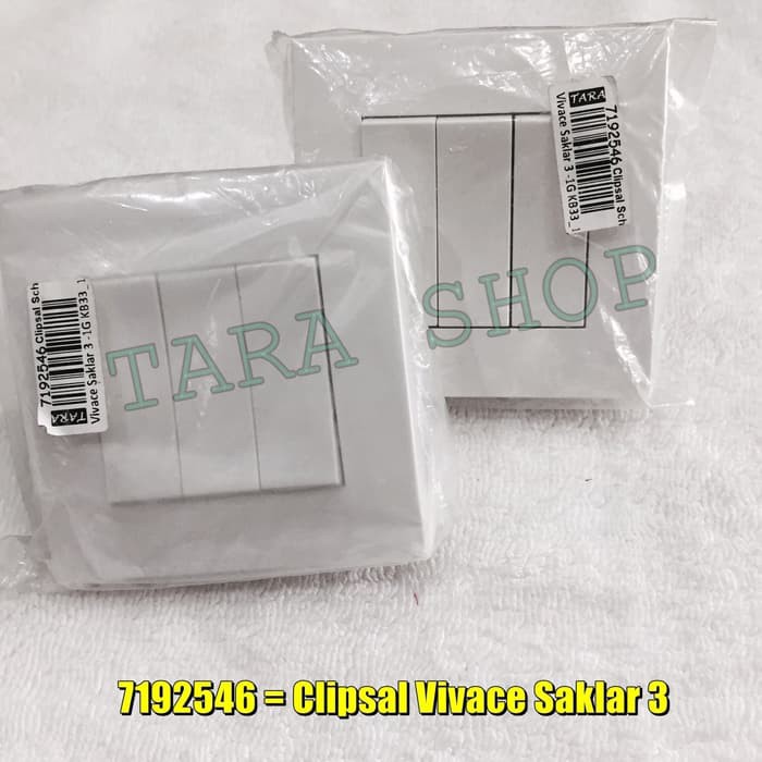 SAKLAR/SAKELAR 3 TITIK VIVACE CLIPSAL- 7192546