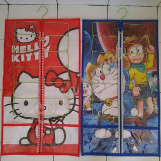 Rak gantung jilbab kerudung hijab Organizer hello kitty Rak gantung jilbab kerudung hijab Organizer hello kitty