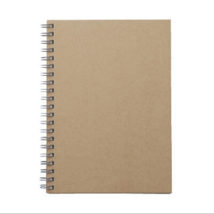 

Lucu Muji Double Ring Note Plain 80 Sheet / Notebook Polos Hemat