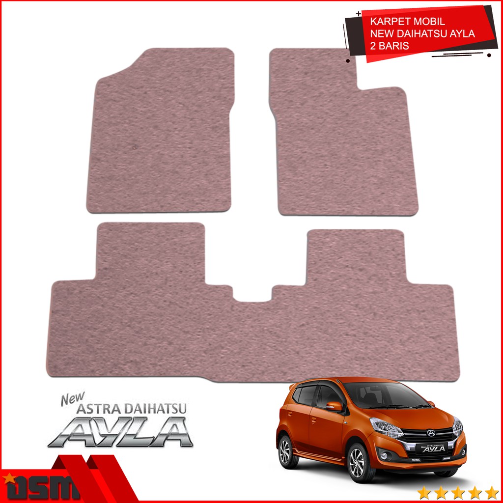 Karpet Mobil New Daihatsu Ayla 2 Baris / Karpet Mie New Ayla 1.200 / DSM / karmob