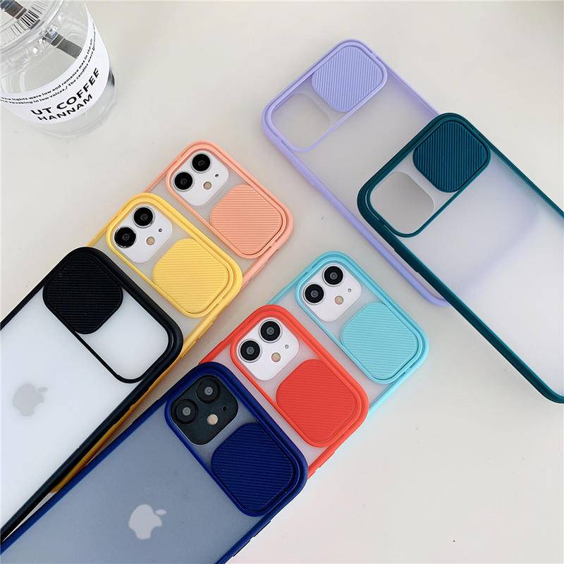 Case Pelindung Lensa Kamera Model Geser Untuk iPhone 13 12 11 Pro MAX Mini X XS MAX XR SE 2020 2022 6 6S 7 8 Plus