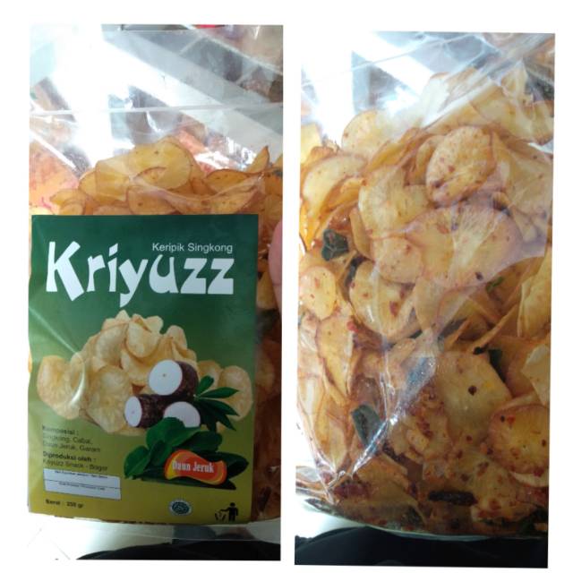 

Kripik singkong kriyuz rasa daun jeruk