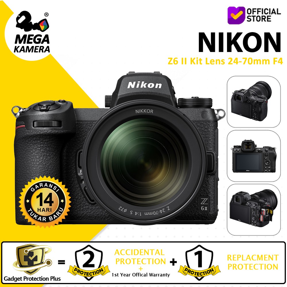 Jual Nikon Z6ii Kit Lensa 24 70mm Mirrorless Camera Z6 Ii Kamera Resmi Shopee Indonesia 1907