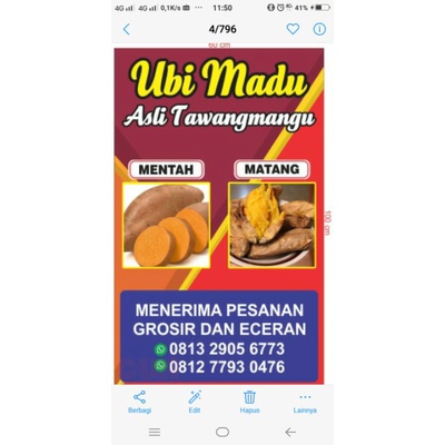 

ubi madu asli tawangmangu