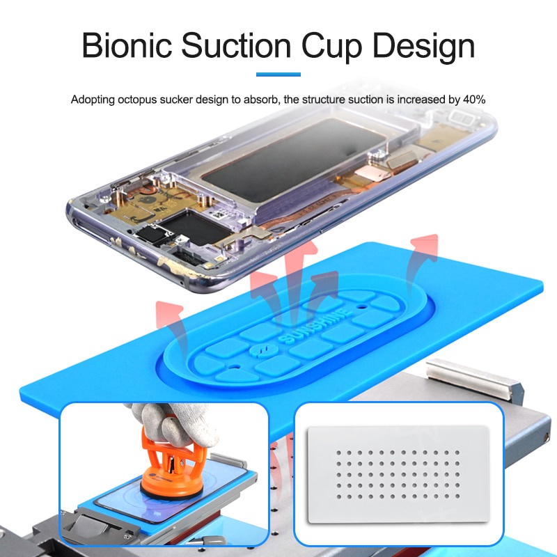 Bantalan Rubber Karet Silikon Mesin Separator Vakum Pelepas LCD TS Glass Isolasi Suhu Tinggi SS-004s