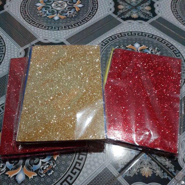 10 Pack a4 2mm Lembaran Foam Emas Glitter untuk 10 Pack a4 2mm Lembaran Foam Emas Glitter untuk