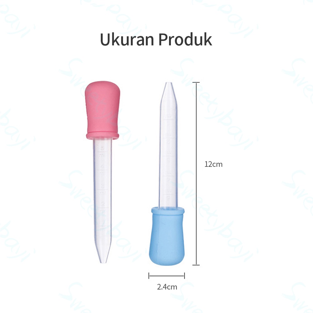 Sweetybayi Pipet Tetes Obat Bayi Anak / Alat Minum Obat Bayi Pipet ASI Tetes / Baby Medicine Feeder