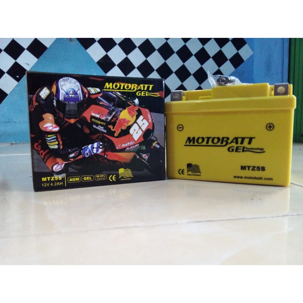 Aki kering yamaha motor new jupiter Z motobatt motobat MTZ5S aki gel kering MTZ-5S ori