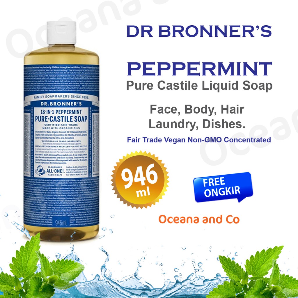 Peppermint Pure Liquid Soap 946ml